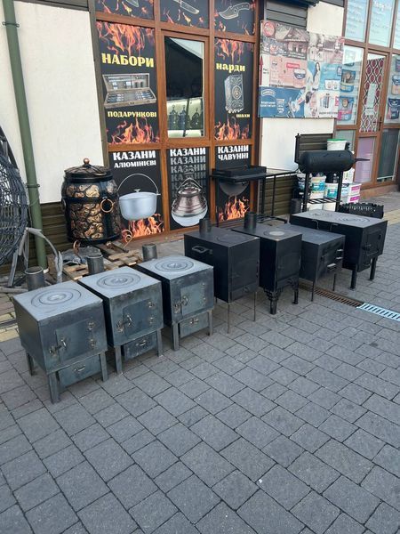 Піч буржуйка з чавунною варильною поверхнею 0011/1 фото