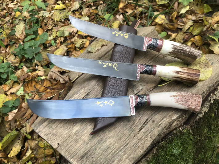 Ніж Пчак, узбецьких майстрів 31-34см 0522 фото